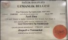 Op. Dr. Tarık Elma Ortopedi ve Travmatoloji sertifikası