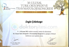 Prof. Dr. Engin Çetinkaya Ortopedi ve Travmatoloji sertifikası
