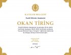 Uzm. Psk. Dan. Okan Tiring Psikoloji sertifikası