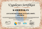 Psk. Kader Bakan Psikoloji sertifikası