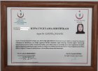 Dr. Emine Çakmak Geleneksel ve Tamamlayıcı Tıp sertifikası