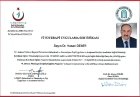 Dr. Hasan Demir Geleneksel ve Tamamlayıcı Tıp sertifikası