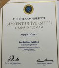 Klinik Psikolog  Ayşegül Gökçe Klinik Psikolog sertifikası