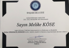 Dyt. Melike Köse Kapan Diyetisyen sertifikası