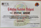 Uzm. Psk. Dan. Yunus Bedir Psikolojik Danışman sertifikası