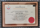 Uzm. Dr. Deniz Nur Yıldız Fiziksel Tıp ve Rehabilitasyon sertifikası