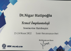 Dt. Nigar Hatipoğlu Diş Hekimi sertifikası