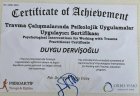 Uzm. Kl. Psk. Duygu Dervişoğlu Psikoloji sertifikası