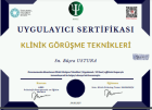 Psk. Büşra Çınar Psikoloji sertifikası