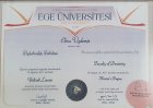 Uzm. Dt. Ebru Üçdemir Diş Hekimi sertifikası