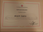 Uzm. Kl. Psk. Gizem Önen Klinik Psikolog sertifikası