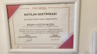 Uzm. Kl. Psk. Başak Küçükyalçın Psikoloji sertifikası