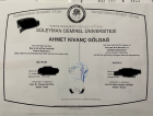 Dt. Ahmet Kıvanç Göldağ Diş Hekimi sertifikası