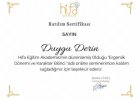 Psk. Duygu Derin Psikoloji sertifikası