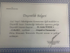 Doç. Dr. Serdar Toker El Cerrahisi ve Mikrocerrahi sertifikası