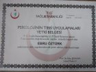 Uzm. Kl. Psk. Ebru Özer Psikoloji sertifikası