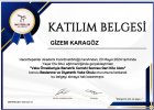 Dyt. Gizem Karagöz Diyetisyen sertifikası
