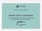 Aile Danışmanı Behiye Öztaş Türktekin Aile Danışmanı sertifikası