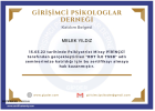 Psk. Melek Yıldız Psikoloji sertifikası