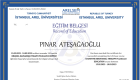 Psk. Pınar Ateşağaoğlu Psikoloji sertifikası