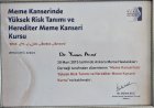 Op. Dr. Yunus Acar Genel Cerrahi sertifikası