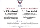 Uzm. Dr. Seçil Öktem Kurultak Çocuk ve Ergen Psikiyatristi sertifikası