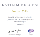 Uzm. Kl. Psk. Nurdan Çelik Klinik Psikolog sertifikası