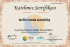 Uzm. Kl. Psk. Helin Karakılıç Psikoloji sertifikası