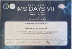Uzm. Dr. Nishana Zakharova Nöroloji (Beyin ve Sinir Hastalıkları) sertifikası