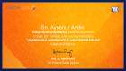 Dyt. Ayşenur Aydın Diyetisyen sertifikası