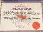 Op. Dr. Tuncer Güney Göz Hastalıkları sertifikası