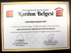 Dt. Hakan Azap Diş Hekimi sertifikası