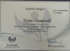 Uzm. Kl. Psk. Yeşim Hamurabi Psikoloji sertifikası