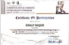 Prof. Dr. Eralp Başer Kadın Hastalıkları ve Doğum sertifikası