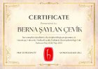 Prof. Dr. Berna Şaylan Çocuk Sağlığı ve Hastalıkları sertifikası