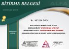 Uzm. Dyt. Melisa Eken Diyetisyen sertifikası