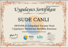 Psk. Sude Canlı Psikoloji sertifikası