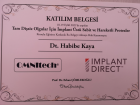 Dt. Habibe Kaya Diş Hekimi sertifikası