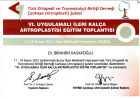 Op. Dr. İbrahim Kasapoğlu Ortopedi ve Travmatoloji sertifikası