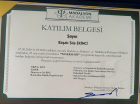Psk. Sıla Ekinci Psikoloji sertifikası