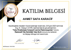 Dt. Ahmet Safa Karacif Diş Hekimi sertifikası