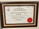 Uzm. Dr. İsmail Yıldız Endokrinoloji ve Metabolizma Hastalıkları sertifikası