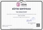 Uzm. Kl. Psk. Ege Ebrar Önür Psikoloji sertifikası