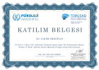 Uzm. Kl. Psk. İlkim Erdoğan Klinik Psikolog sertifikası