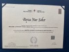 Uzm. Dyt. Beyza Nur Şeker Diyetisyen sertifikası