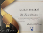 Dt. Zeynep Demirhan Diş Hekimi sertifikası