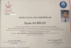 Doç. Dr. Ali Bilge Ortopedi ve Travmatoloji sertifikası