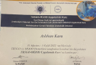 Op. Dr. Aslıhan Kara Kadın Hastalıkları ve Doğum sertifikası