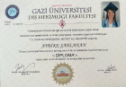 Uzm. Dt. Aybike Şahlanan Diş Hekimi sertifikası
