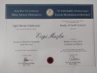 Dyt. Ezgi Muşlu Diyetisyen sertifikası